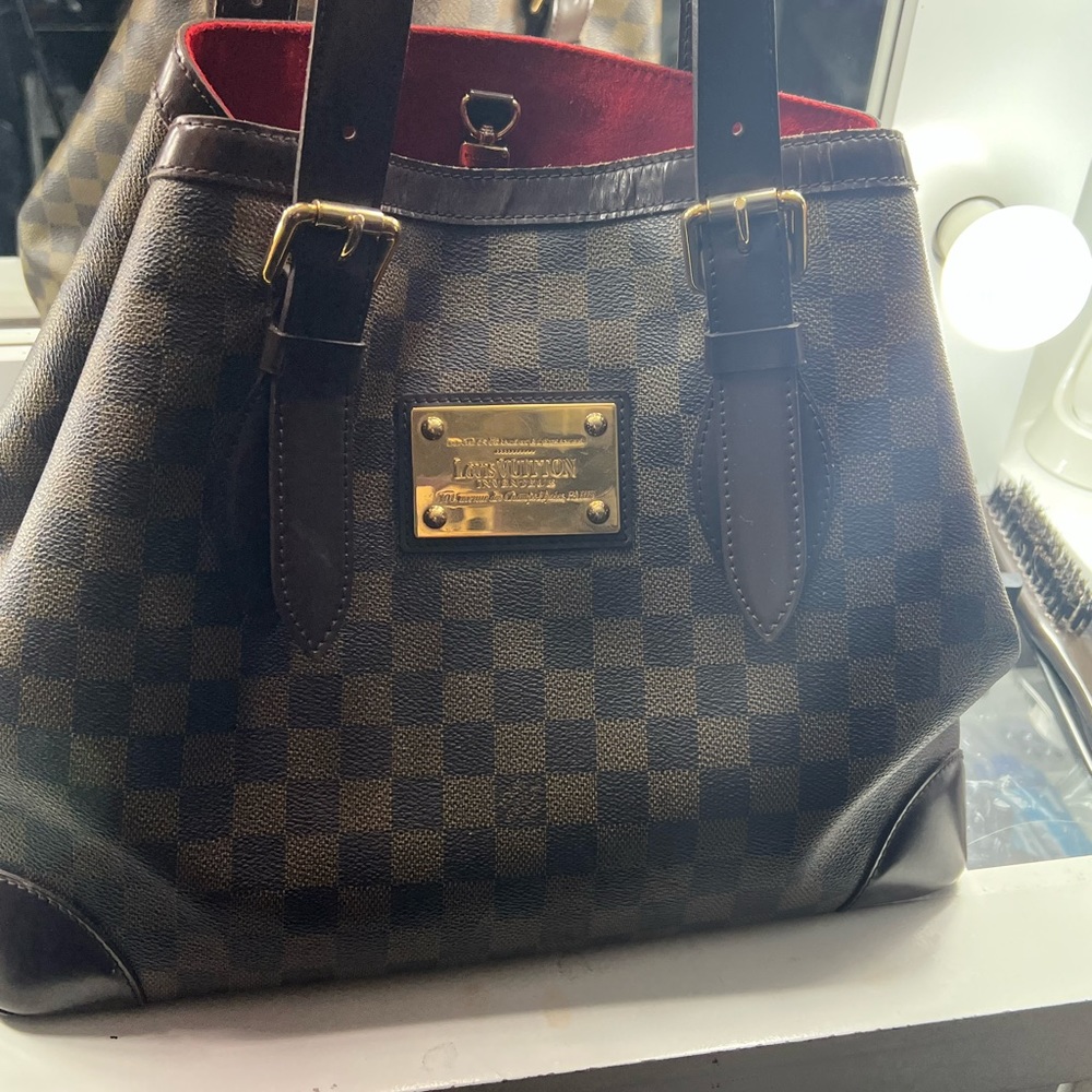 100% Auth Louis Vuitton Hamsptead GM Damier Ebene
